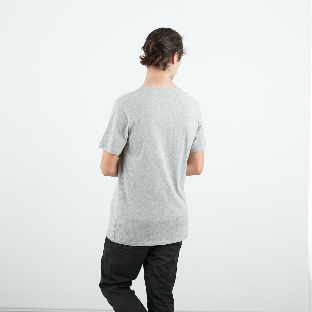 Dorsu Cotton Tall Crew | Grey Marle Men's Tops Stride