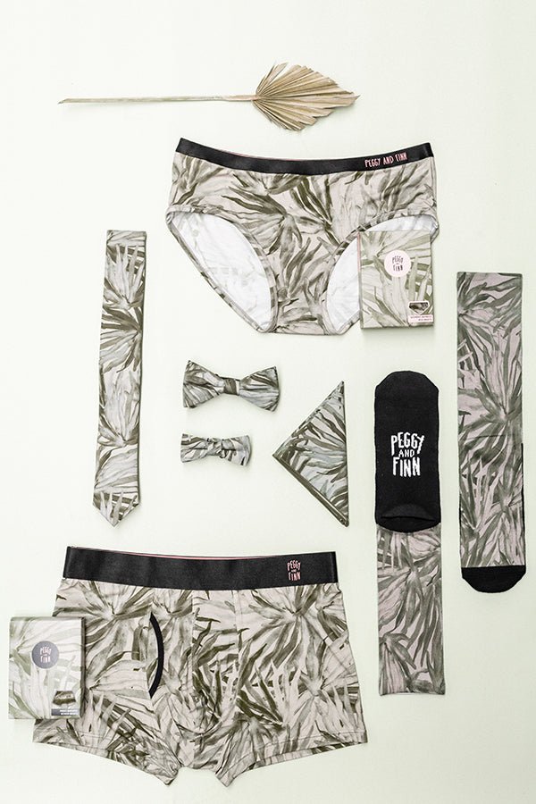 Cotton Tie - Fan Palm Sage-Peggy & Finn-stride