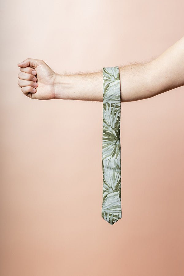 Cotton Tie - Fan Palm Sage-Peggy & Finn-stride