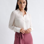 Cream Blouse Silky Viscose "Dream On"-Why Mary-stride