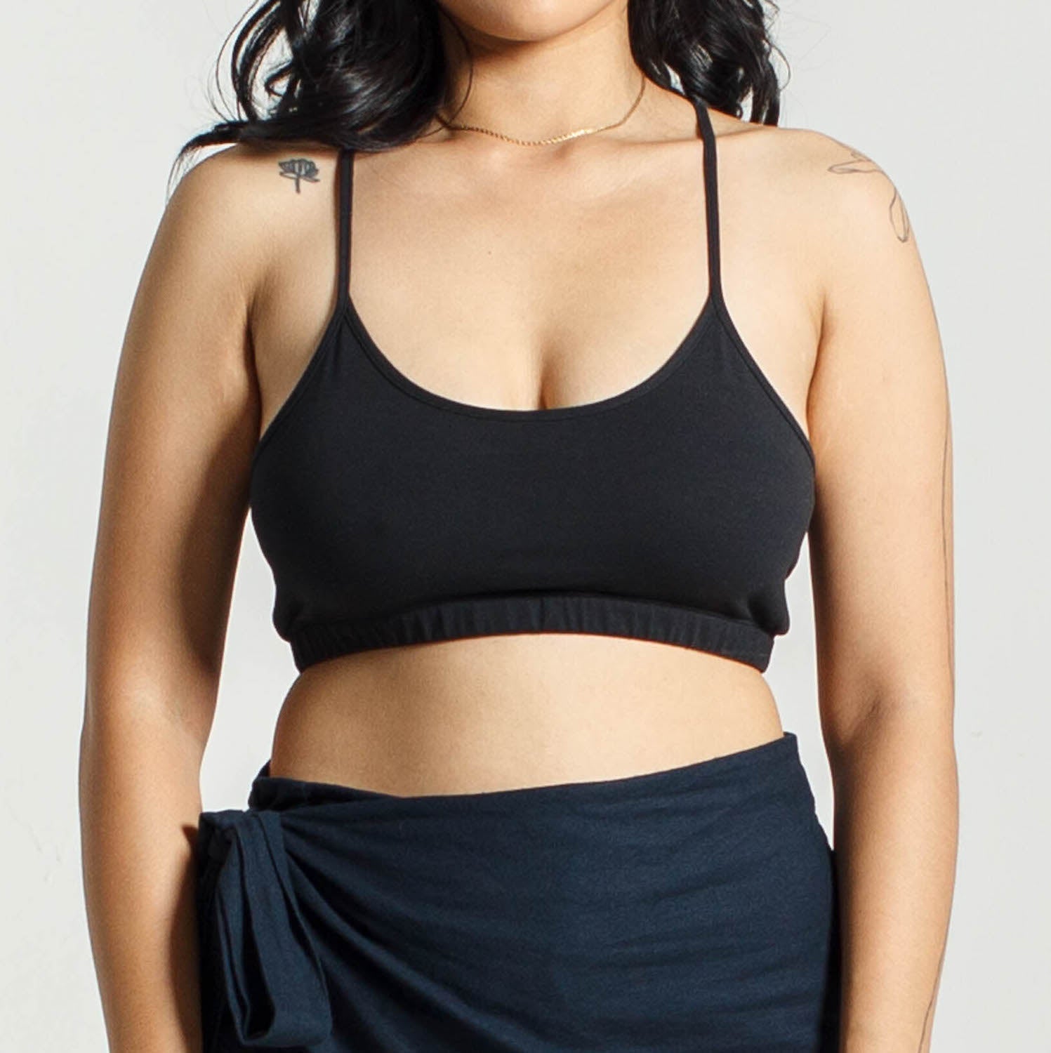 Cropped Cami | Black-Dorsu-stride