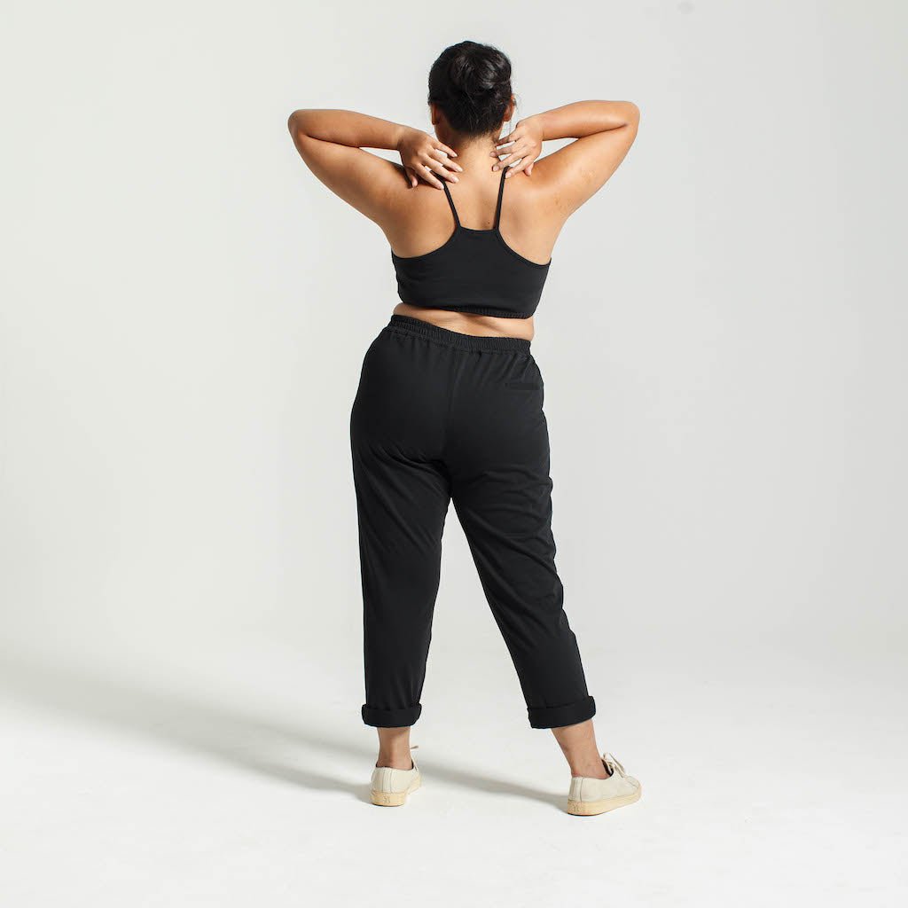 Cropped Cami | Black-Dorsu-stride