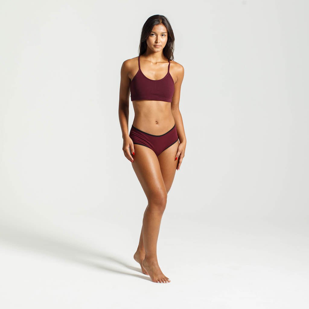 Cropped Cami | Burgundy-Dorsu-stride