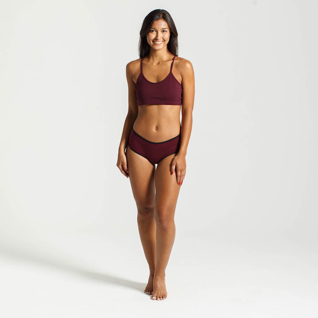 Cropped Cami | Burgundy-Dorsu-stride