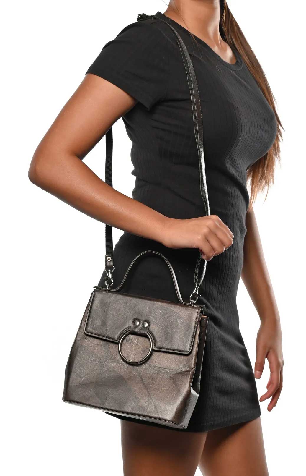 Dark Brown Handbag-Karuna Dawn-stride