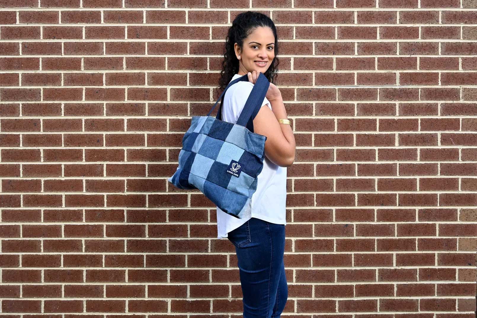 Denim Tote Bag-Karuna Dawn-stride