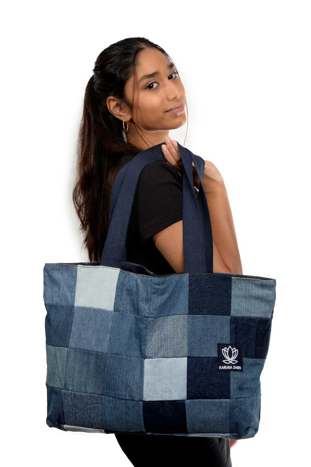 Denim Tote Bag-Karuna Dawn-stride