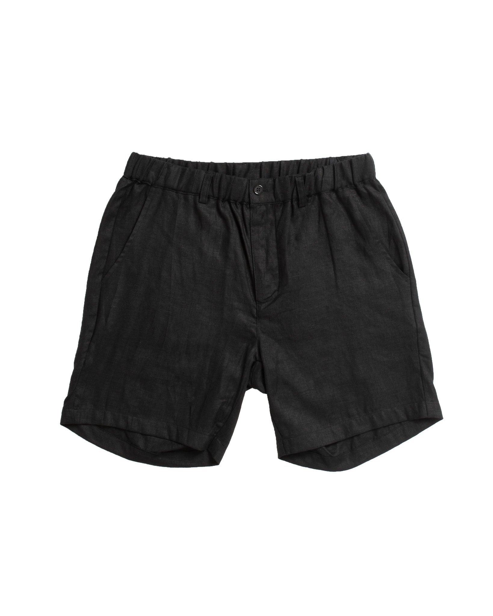 DESTii Black Linen Shorts-DESTii-stride