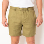 DESTii Khaki Linen Shorts-DESTii-stride