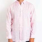 DESTii Pink Long Sleeve Linen Shirt-DESTii-stride