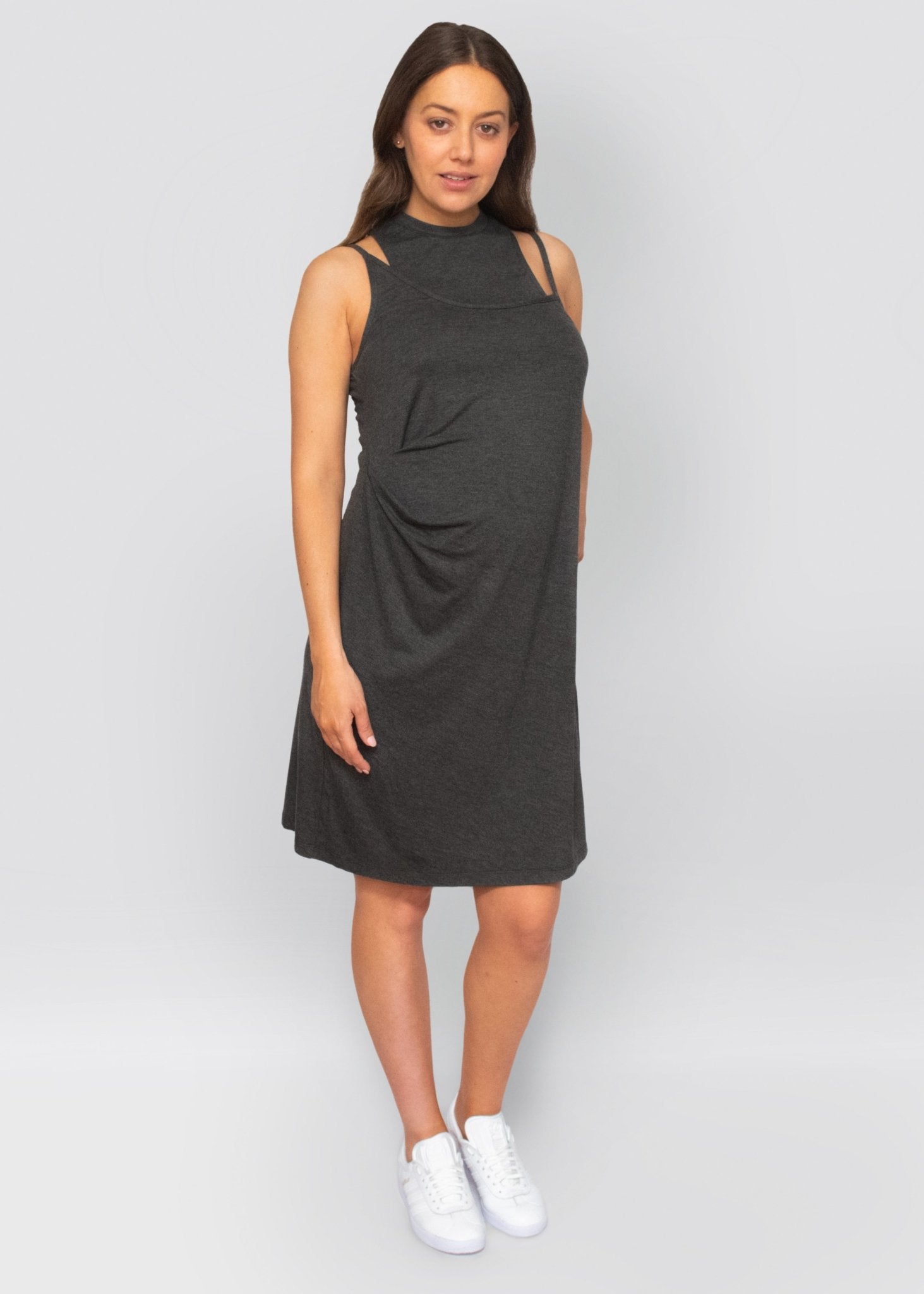dress - charcoal-Úton Maternity-stride