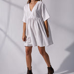 Either Way | White Crinkle Linen-Bay Active-stride