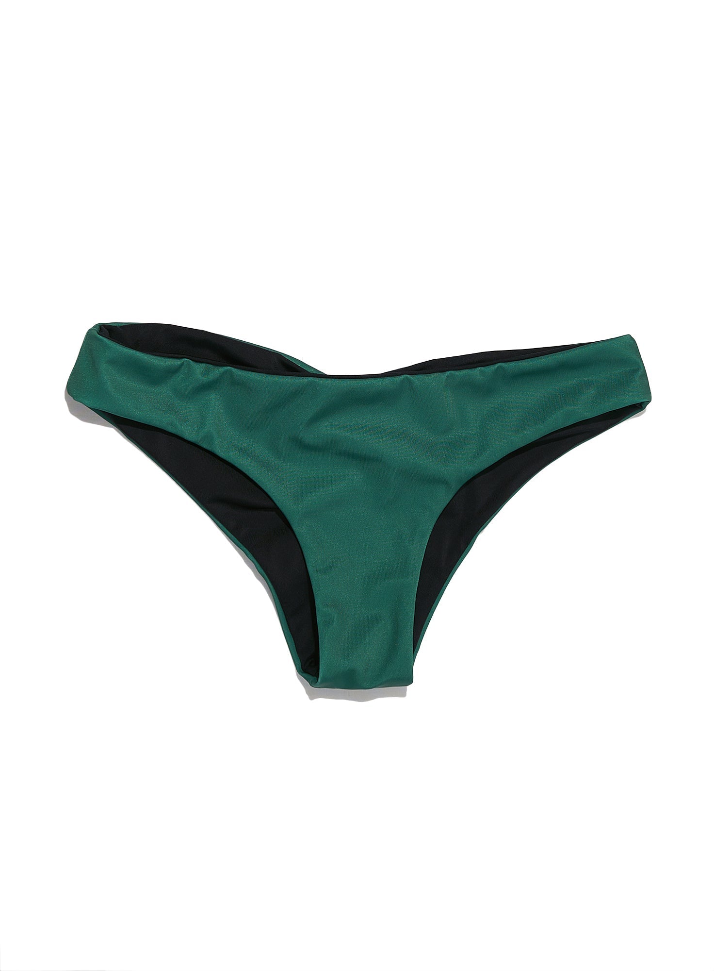 Eve Black/Green Reversible Cheeky Bikini Bottom-Yindi & Salt-stride