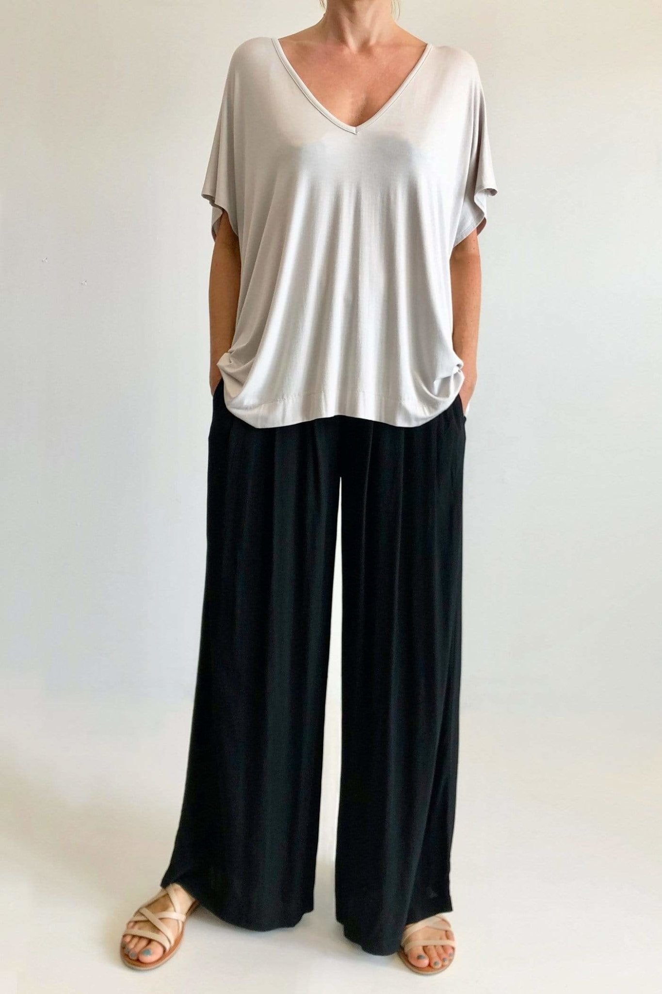 Tluxe EVERYDAY FLARE PANT - BLACK Pants Stride