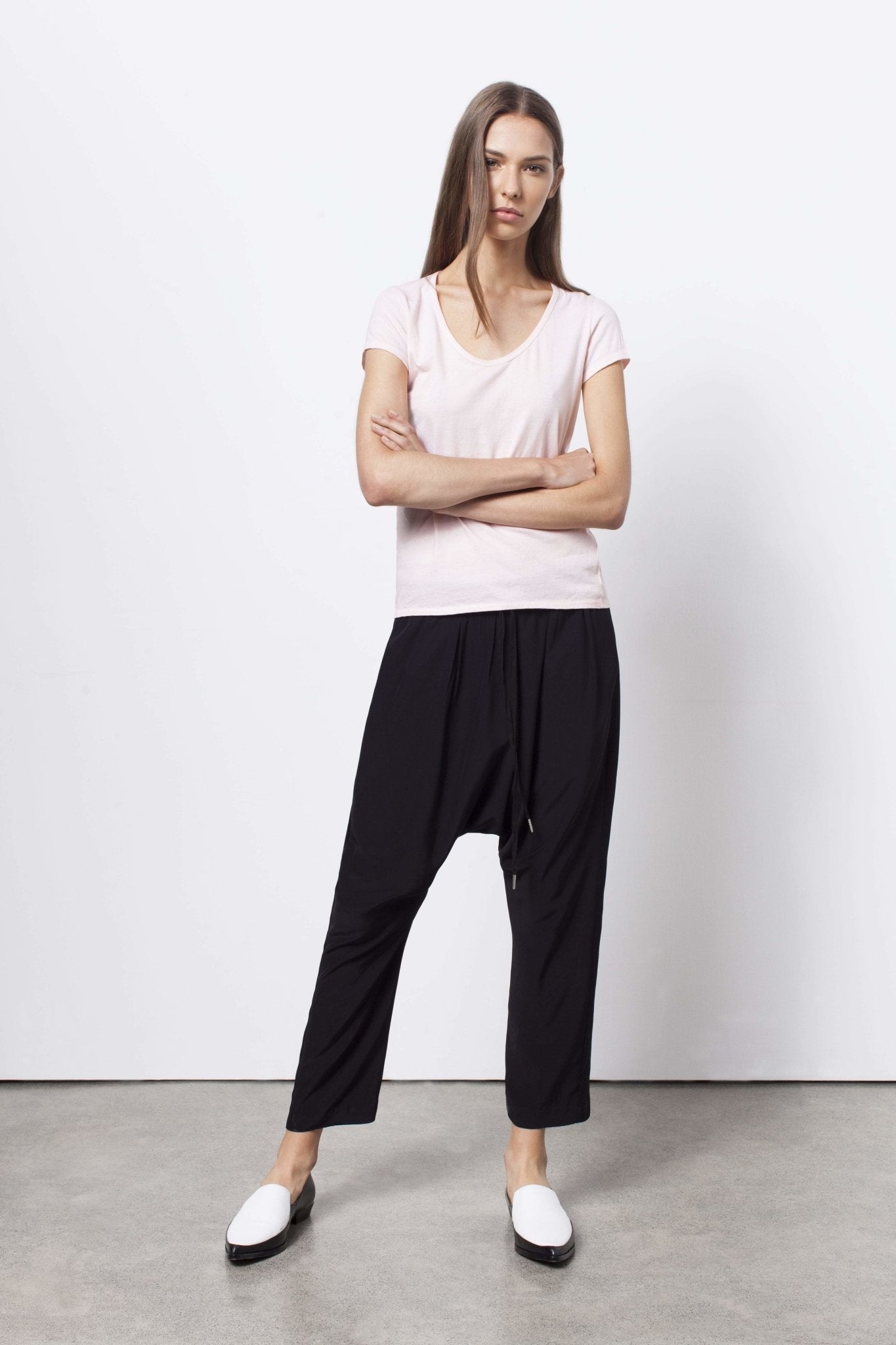 Tluxe EVERYDAY HAREEM PANT - BLACK Pants Stride