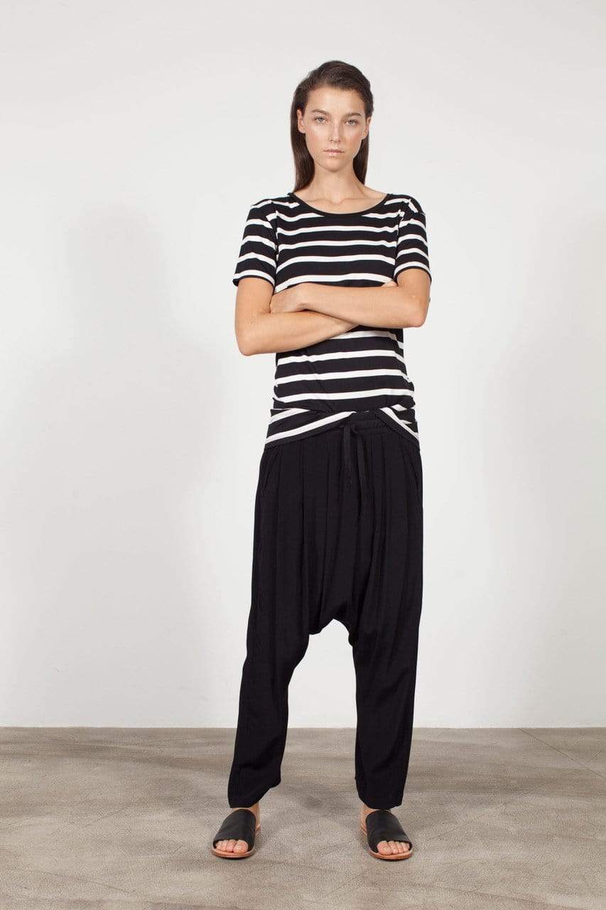 Tluxe EVERYDAY HAREEM PANT - BLACK Pants Stride