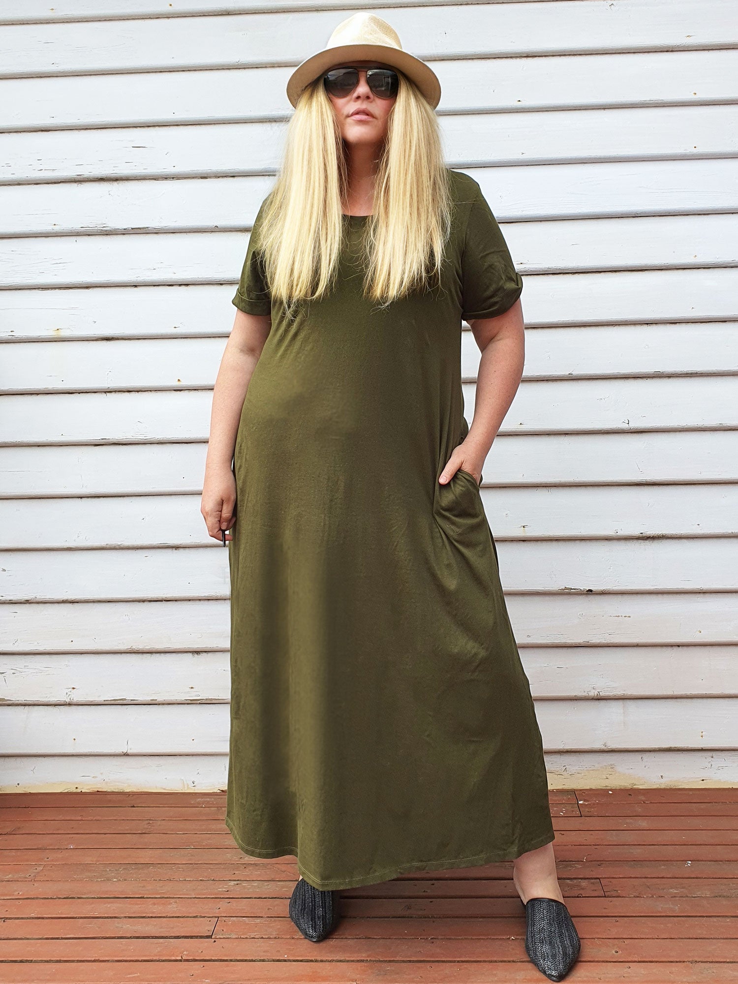 EveryDay T-Shirt Maxi Dress // Fatigue-Hope & Harvest-stride