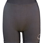 Fine Ribbed Biker Short - Black/Beige-Pinky & Kamal-stride