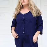 Hope & Harvest Indus Tunic // Navy Tops Stride