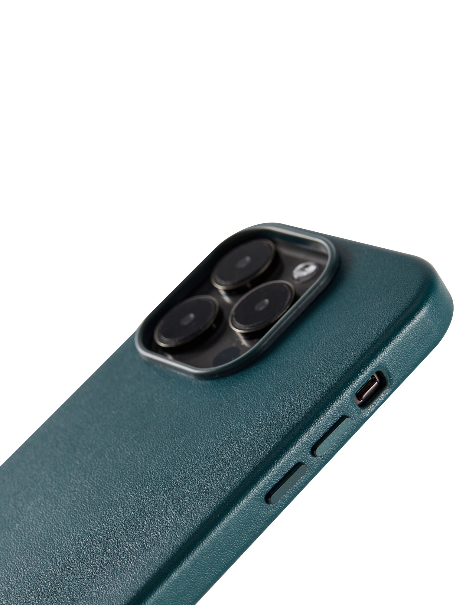 iPHONE 14 PRO VEGAN LEATHER CASE WITH MAGSAFE - GREEN-La Enviro-stride