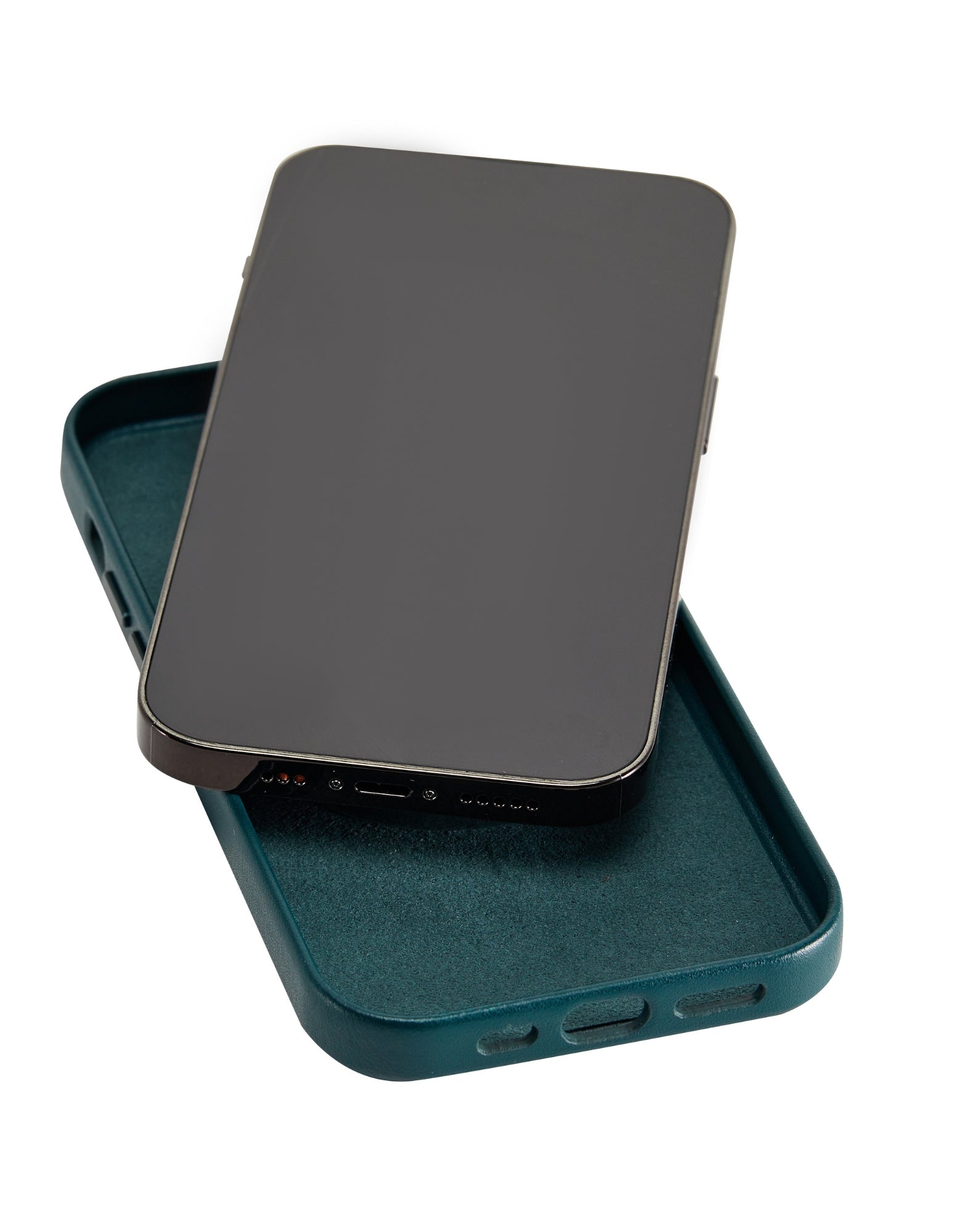 iPHONE 14 PRO VEGAN LEATHER CASE WITH MAGSAFE - GREEN-La Enviro-stride