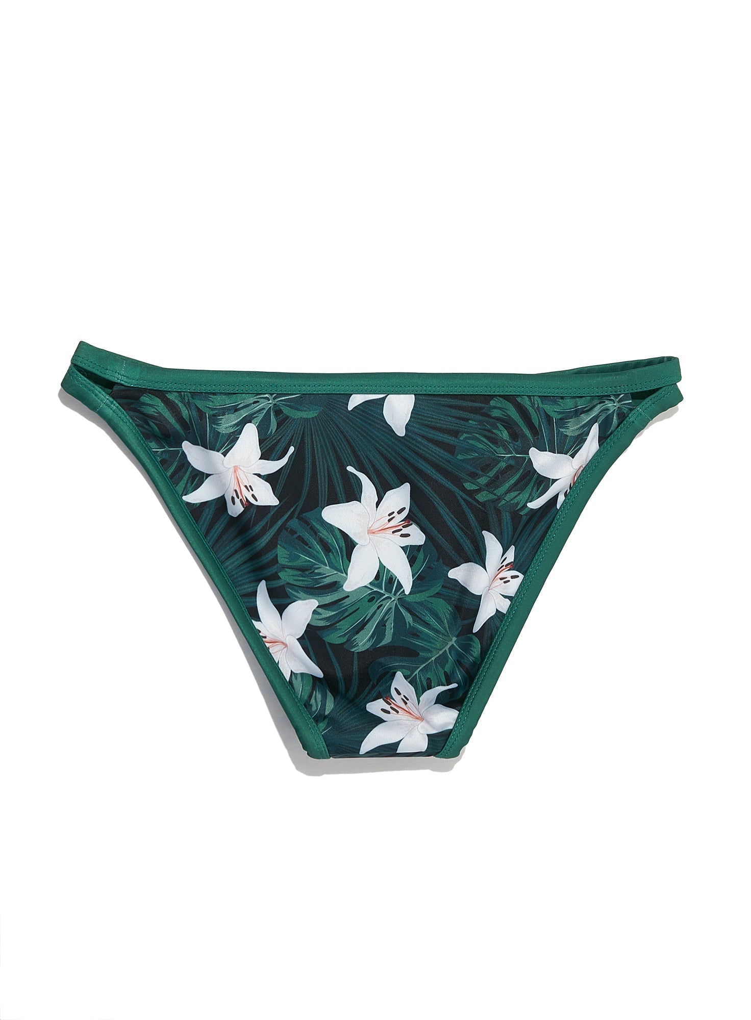 Jojo Green/Midnight Jungle Print Reversible Bikini Bottom-Yindi & Salt-stride