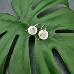 JUNGLE DREAMS - Monstera disc earrings-Erin K Jewellery-stride