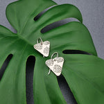 JUNGLE DREAMS - Monstera triangle earrings-Erin K Jewellery-stride