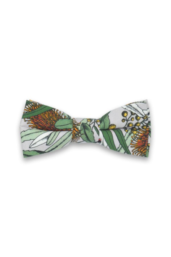 Kids Bow Tie - Banksia Grey-Peggy & Finn-stride