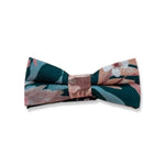 Kids Bow Tie - Teal Blooms-Peggy & Finn-stride