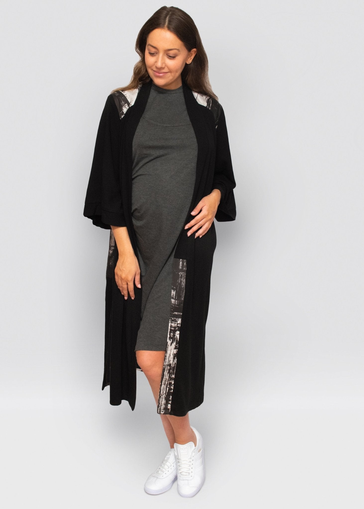 kimono - black-Úton Maternity-stride