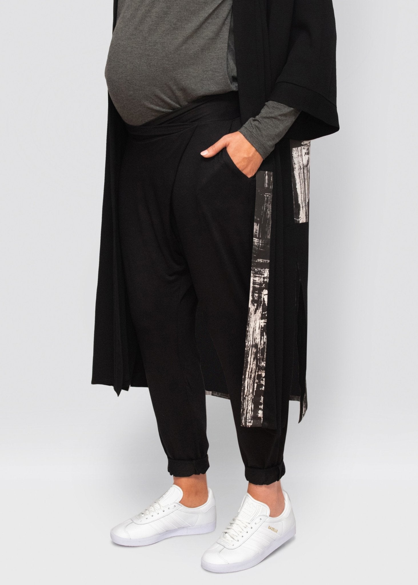 kimono - black-Úton Maternity-stride