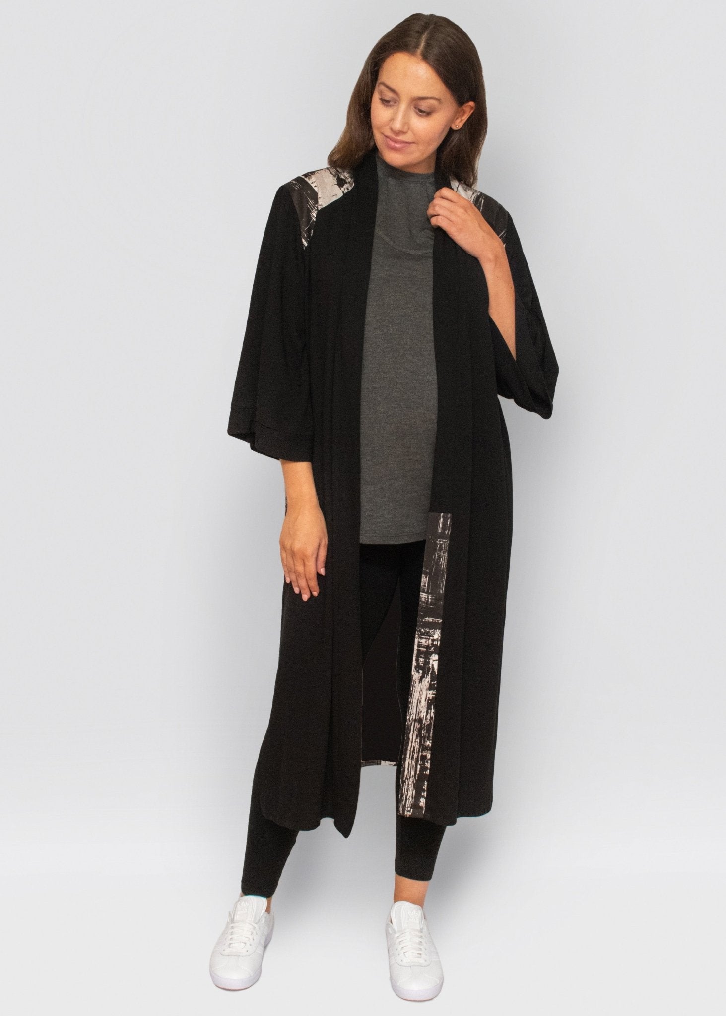 kimono - black-Úton Maternity-stride