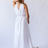 Lani Dress - White Antique Wash Linen