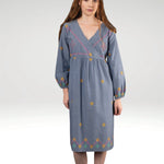 LARA MOCK WRAP DRESS-Zoha-stride