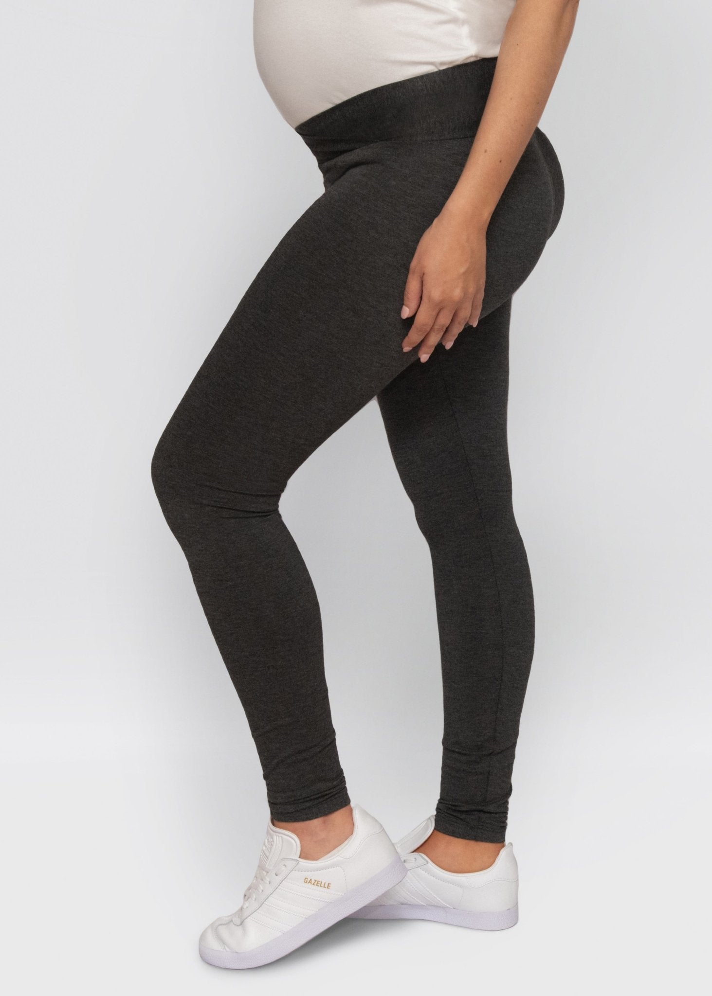 leggings - charcoal-Úton Maternity-stride