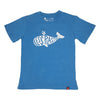 Less Plastic More Love Printed T-shirt, Unisex Blue Marle-Etiko-stride