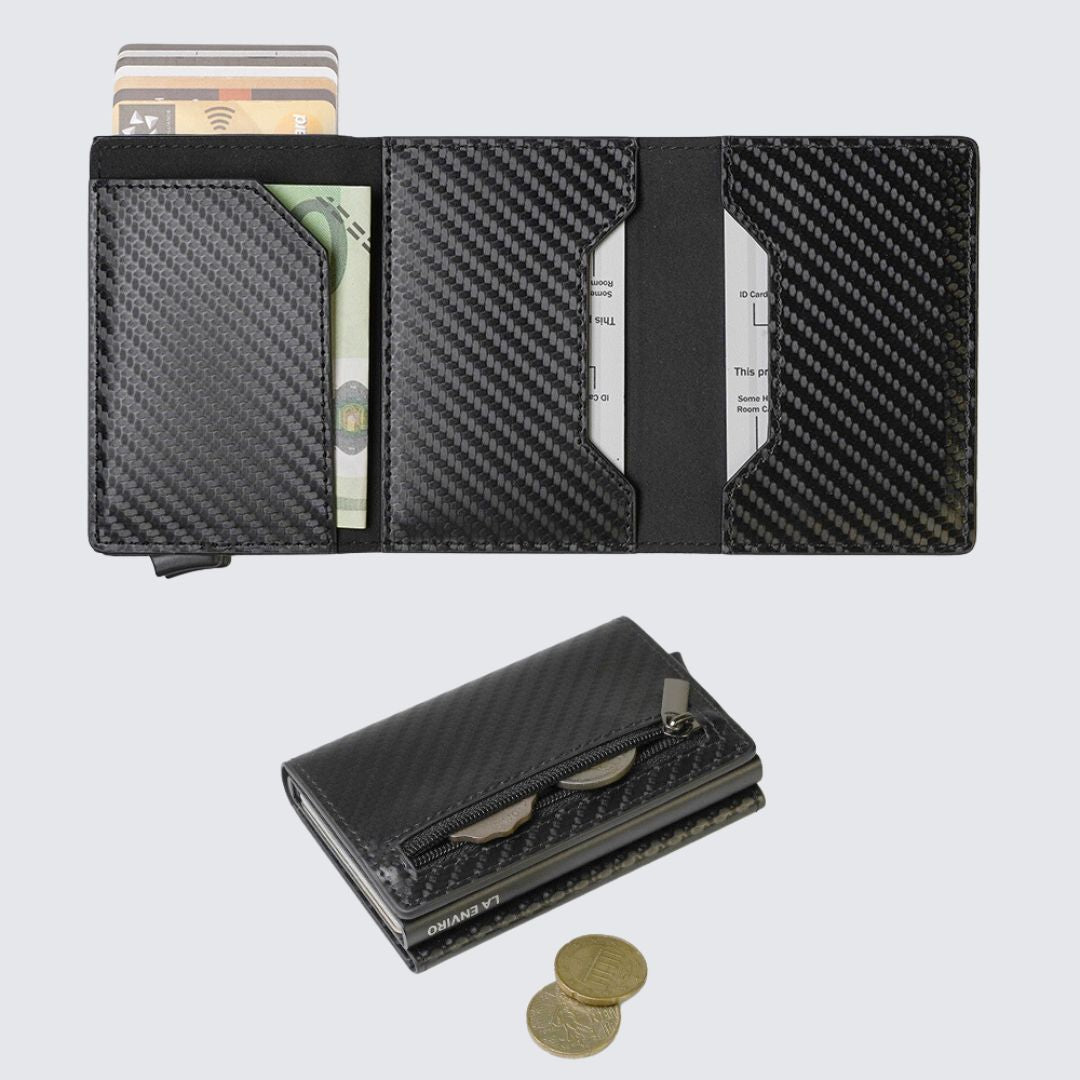 LEURA 2.0 Unisex Wallet I Carbon Black-La Enviro-stride
