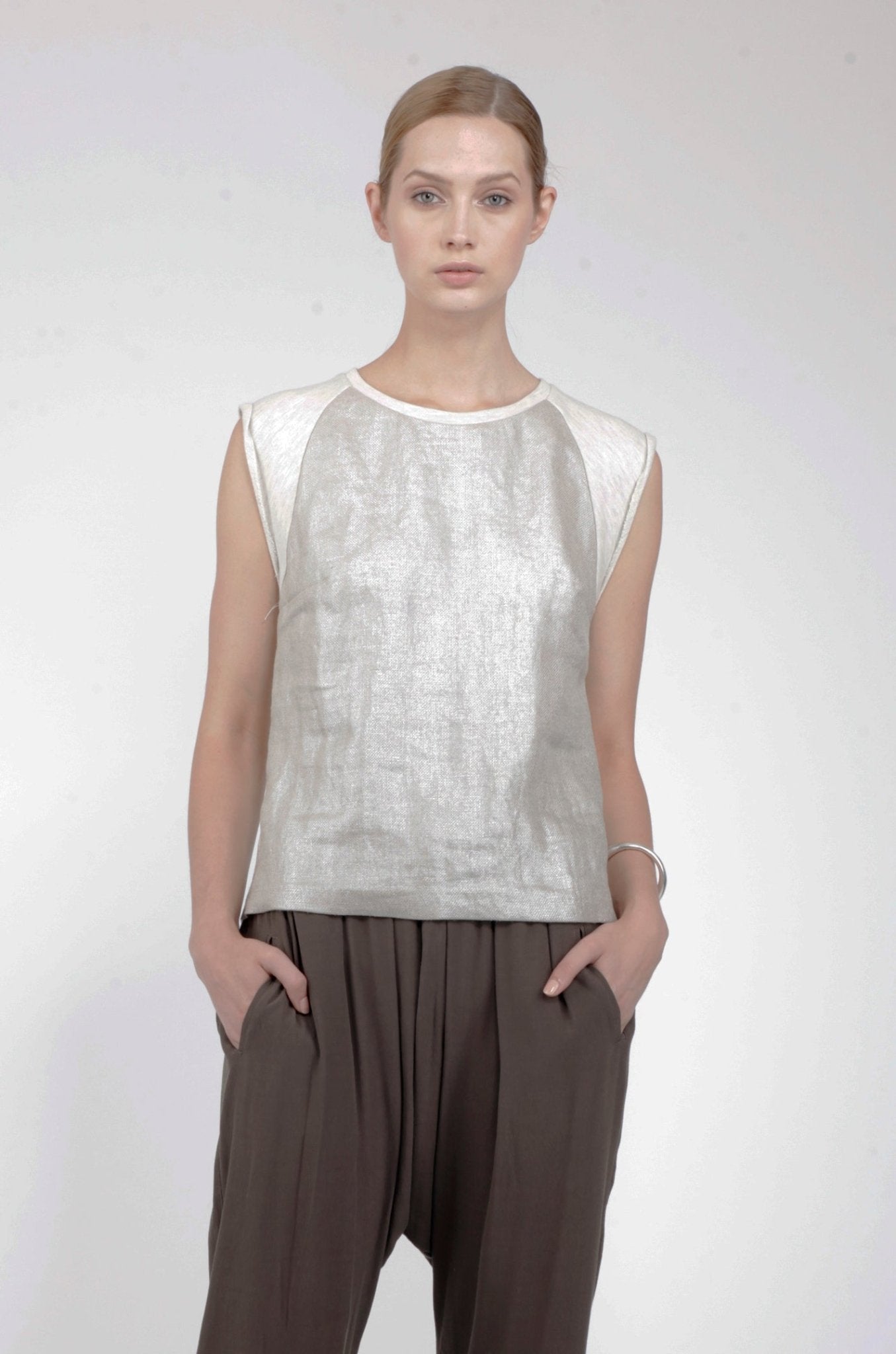 Linen Luxe Top-Tluxe-stride