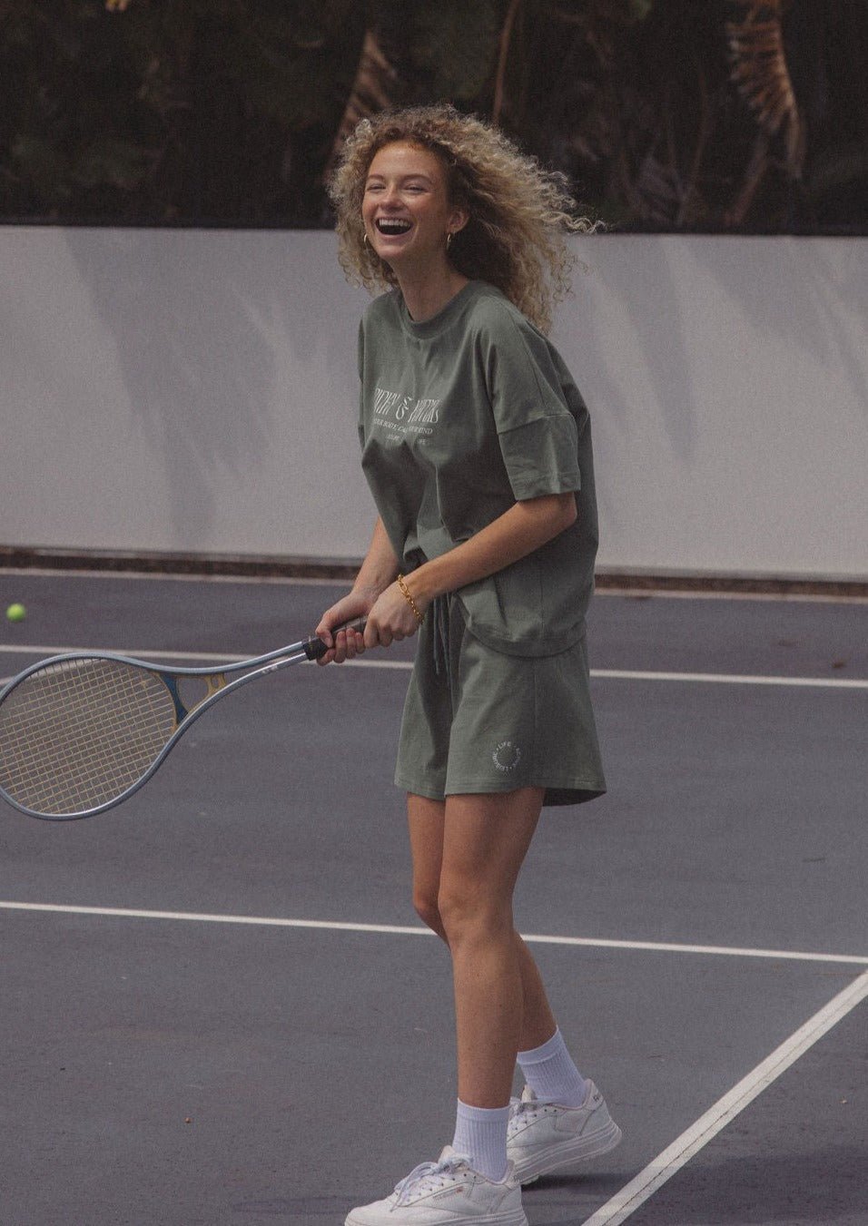 Loose Cotton Short - Sage-Pinky & Kamal-stride