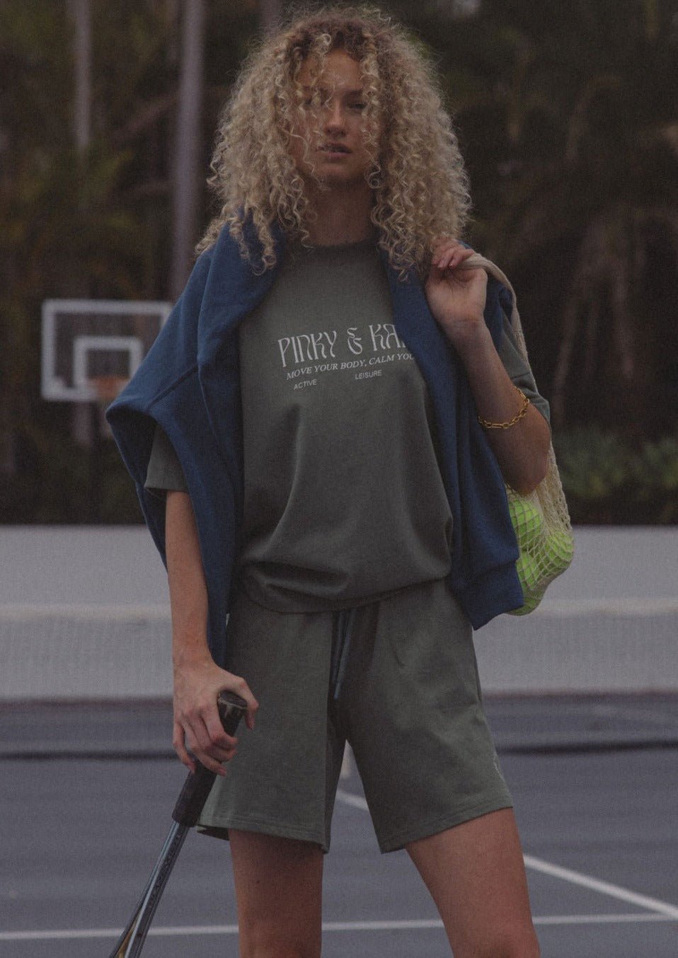 Loose Cotton Short - Sage-Pinky & Kamal-stride