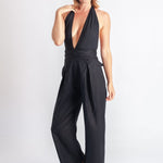 Lore Pant - Black Luxe Linen-Scout The Label-stride