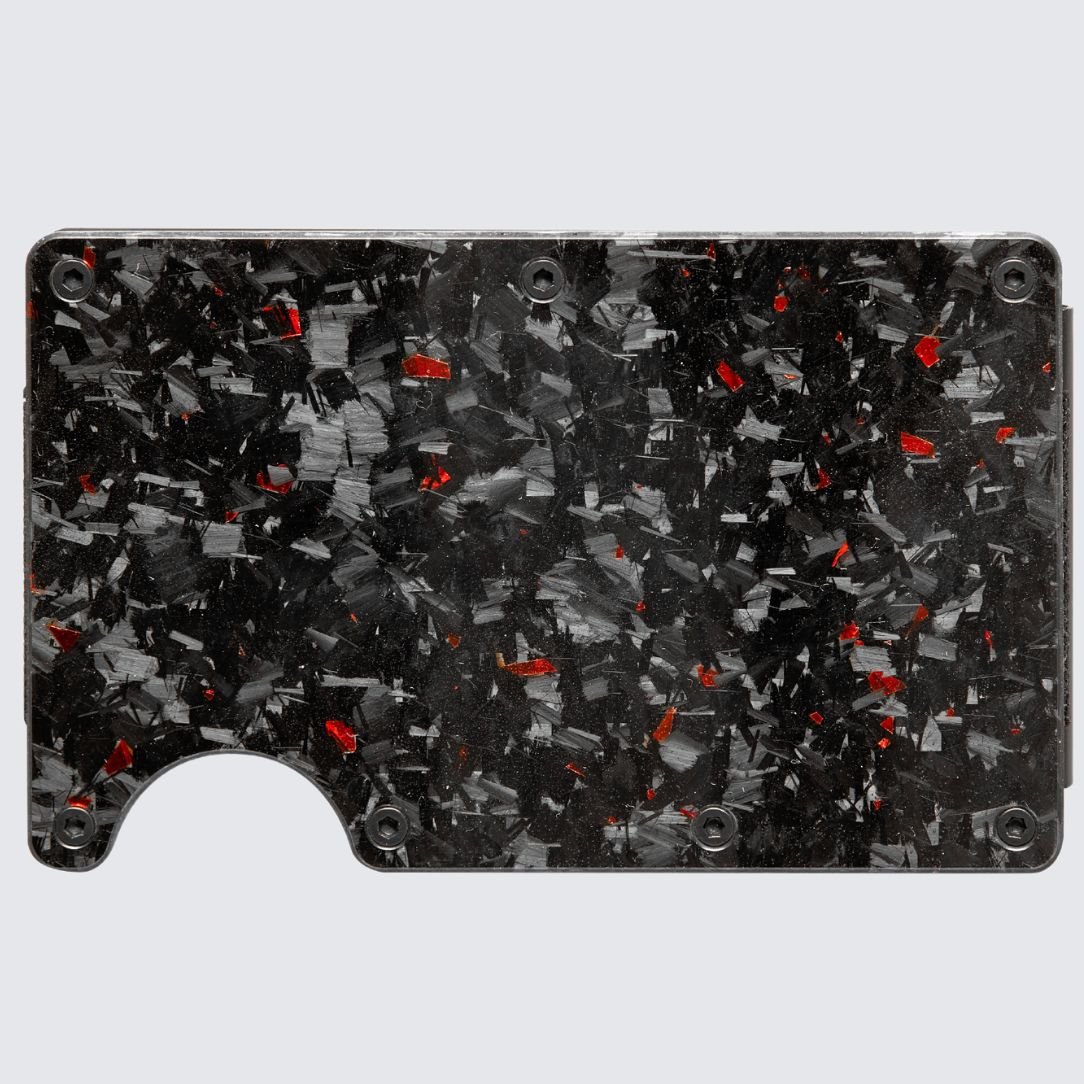 LORNE FORGED CARBON WALLET I GLOSS RED-La Enviro-stride