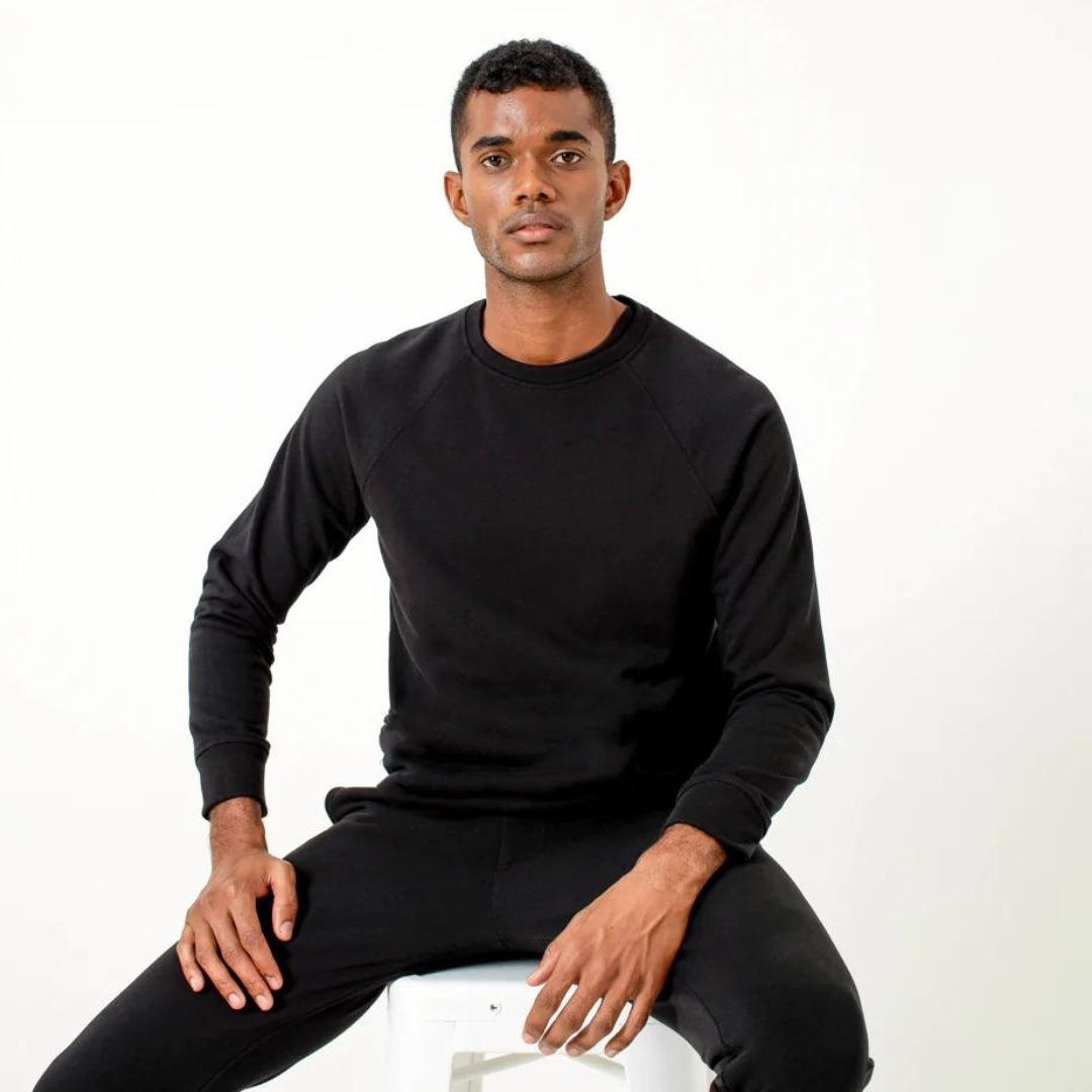 Men's Sweatshirt | Black-Dorsu-stride