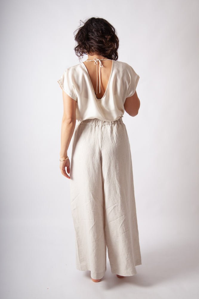 Mona Pant - Natural Antique Wash Linen-Scout The Label-stride