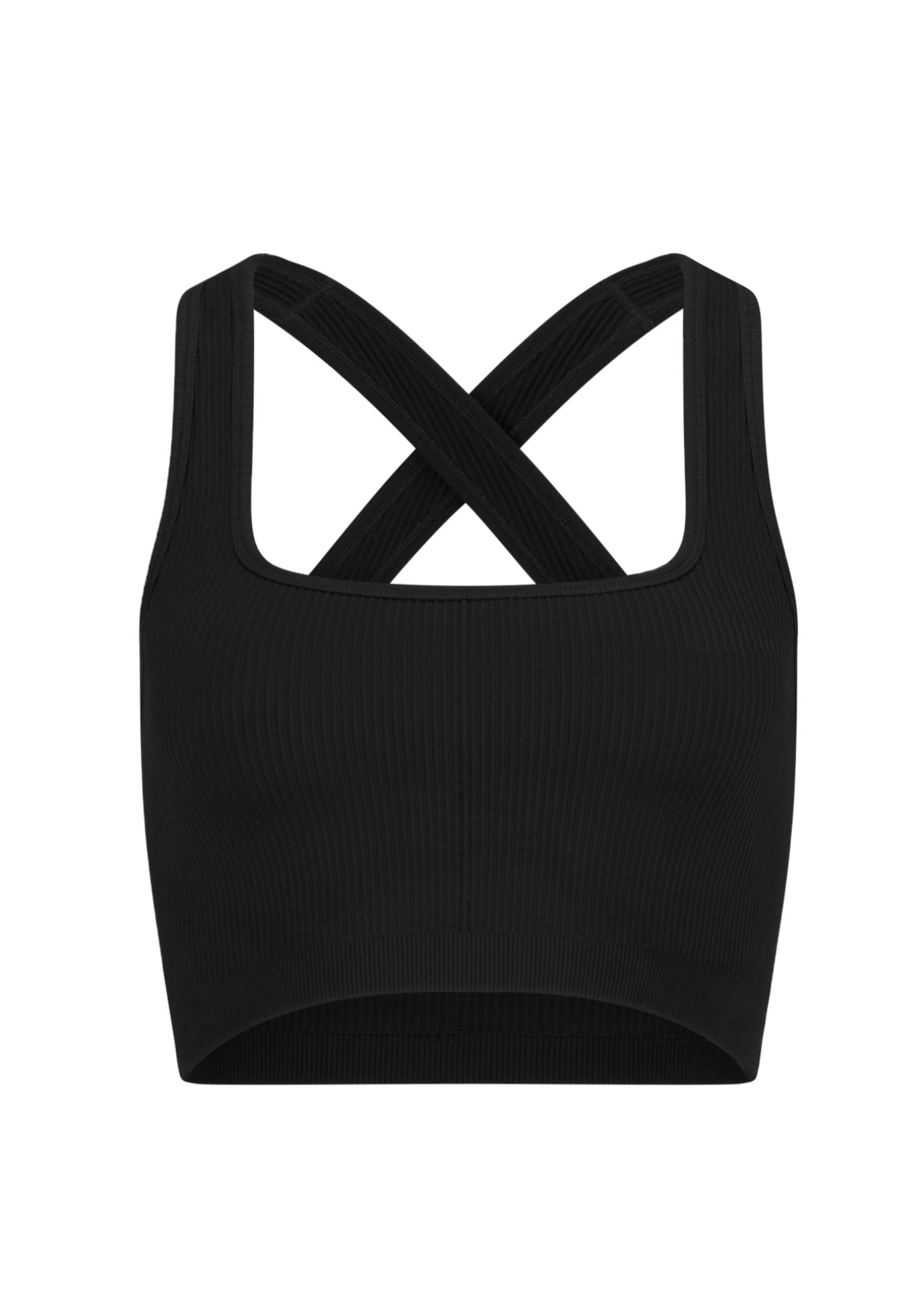 Move Criss Cross Crop - Black-Pinky & Kamal-stride