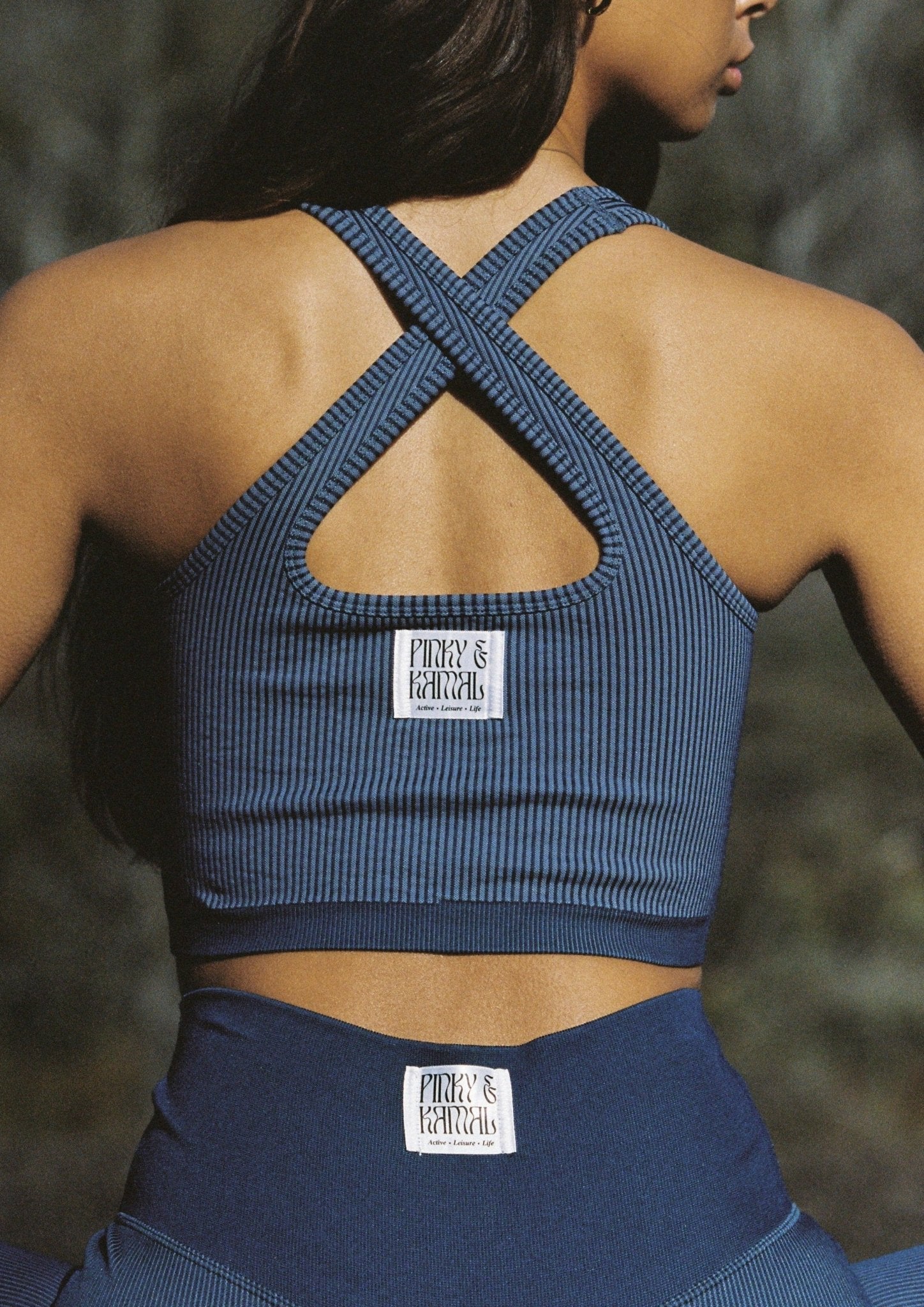 Move Criss Cross Crop - Blue-Pinky & Kamal-stride