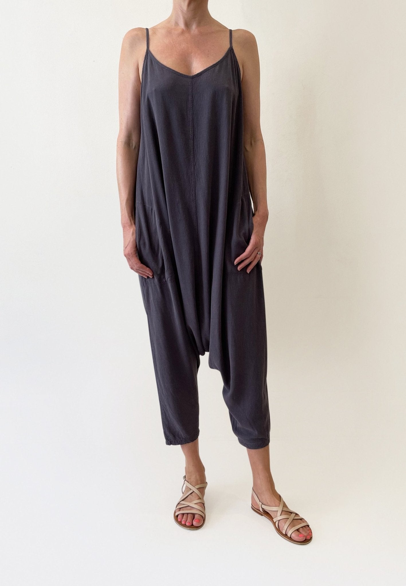 New Harem Jumpsuit - Moody Night-Tluxe-stride