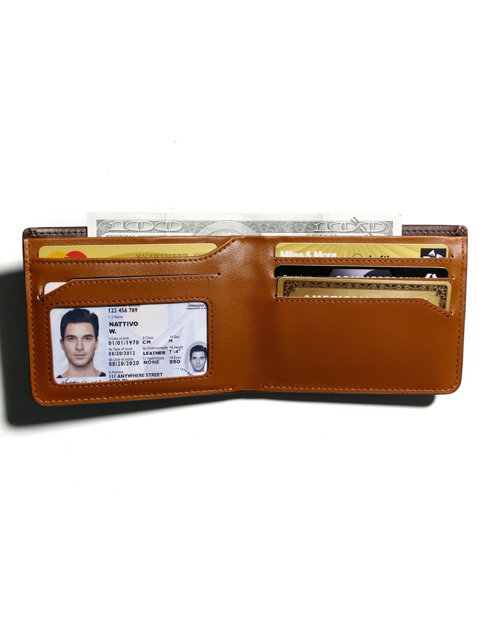 NEWTOWN VEGAN LEATHER WALLET - BROWN-La Enviro-stride