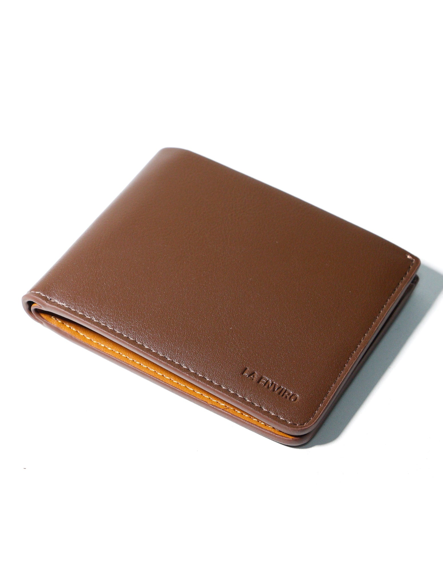 NEWTOWN VEGAN LEATHER WALLET - BROWN-La Enviro-stride